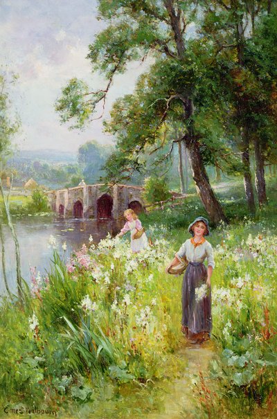 Raccogliendo fiori lungo il fiume da Ernest Walbourn